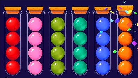 Ball game level 492-495 | Ball Sort puzzle