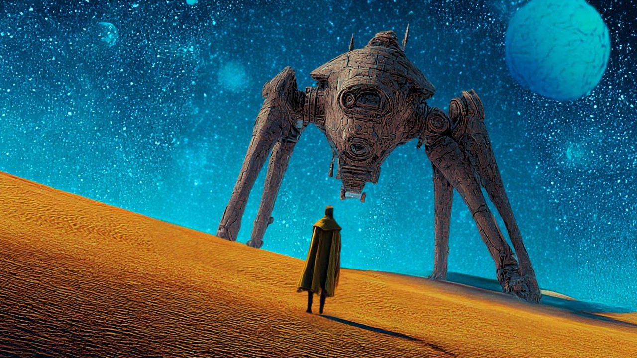 The Silence of the Machine Age | Cosmic Desert Drift Rock