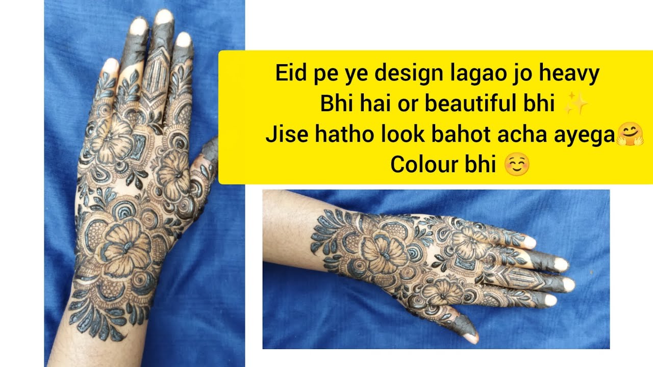 Beautiful Gulf Mehndi Design|Eid Special Mehndi Design |Step By Step Full Tutorial @NS_Mehndi_Artist