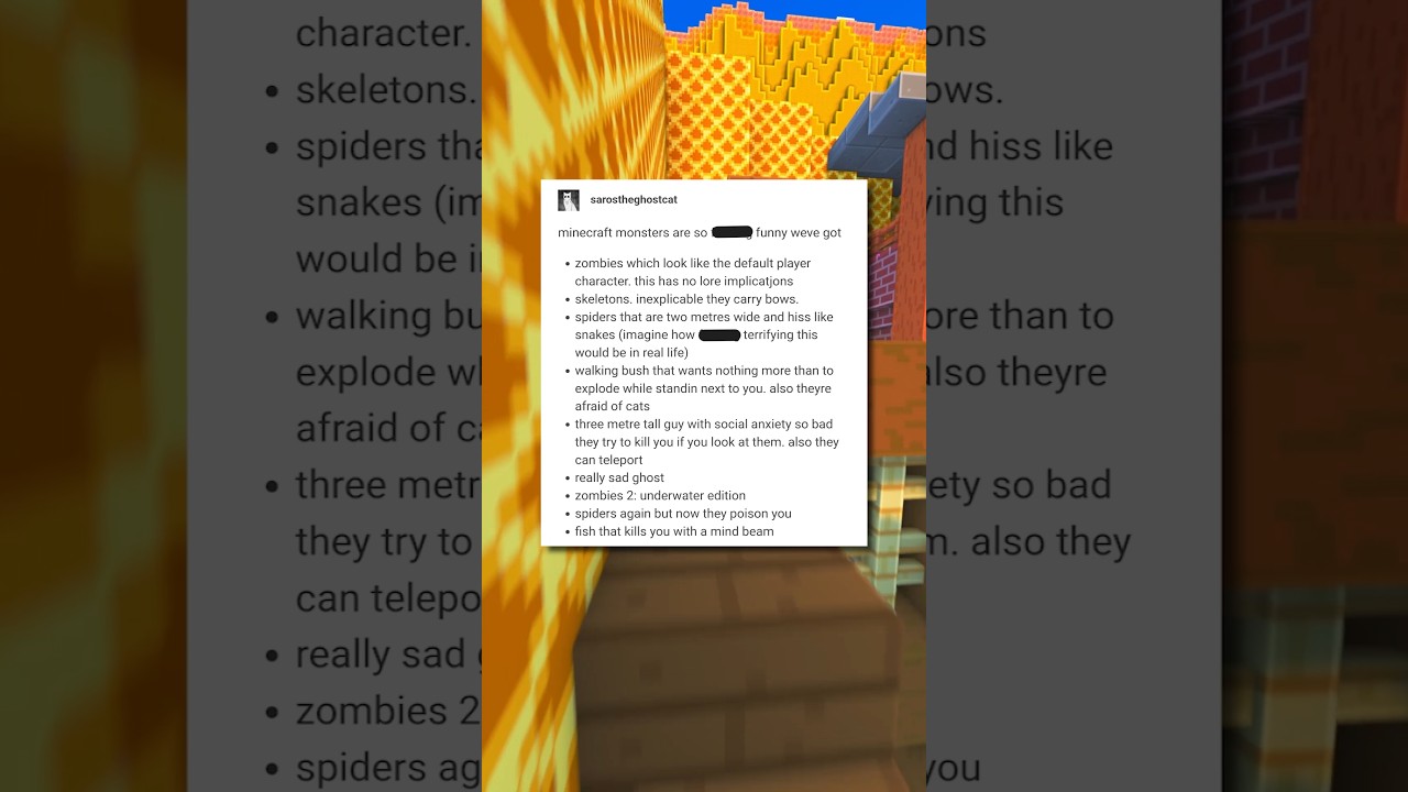 Minecraft Monsters Are Weird