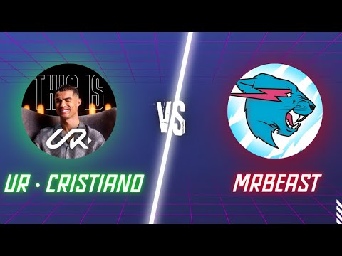 UR Cristiano vs Mr Beast Live Sub Count (New Channel) - YouTube