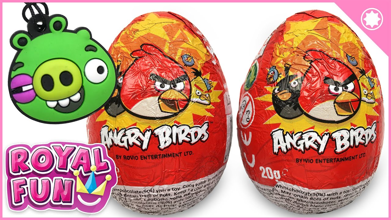 Angry Birds Surprise Eggs – 3 eggs with Angry Birds Surprise Toys For