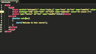 11  JavaScript and Jquery tutorial -  Events
