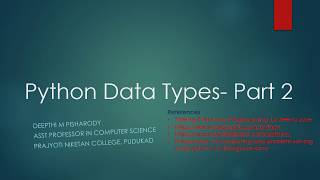 Python part 4 Data types 2