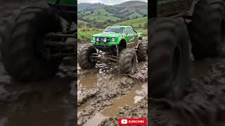 RC Monster Truck vs Deep Mud Pit! 🚙💨 #Shorts