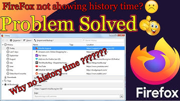 Enable Mozilla Firefox history Time | how to show Firefox history time