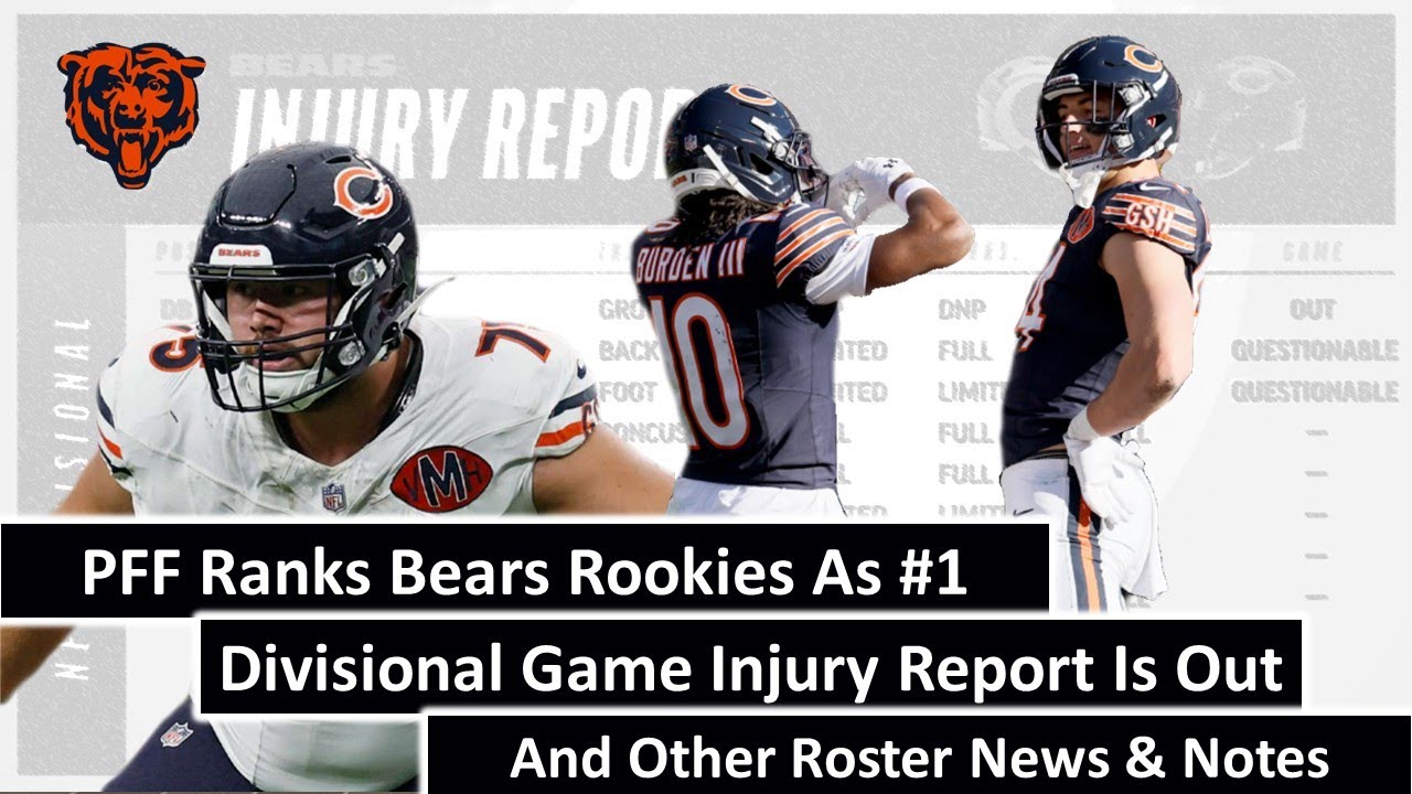 Новички «Чикаго Беарз» заняли 1-е место в рейтинге, а также другие новости о составе команды.