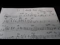 Christian McBride / If I should lose you (bass solo transcription)