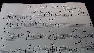 Christian McBride / If I should lose you (bass solo transcription)