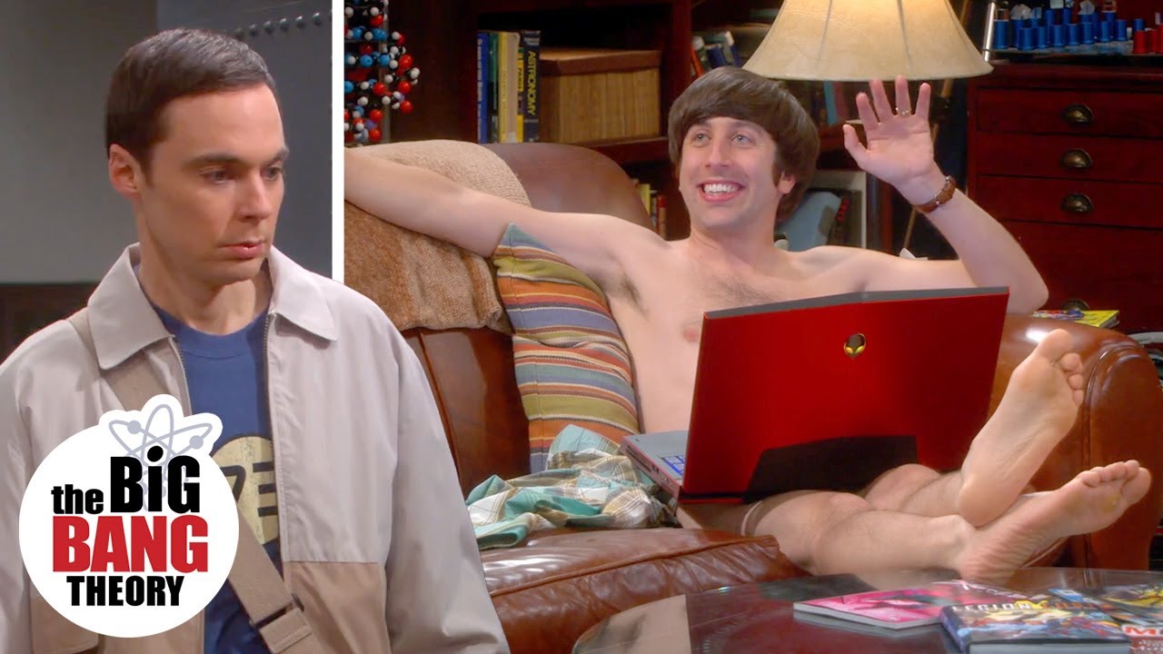 Naked Howard Sits in Sheldon’s Spot The Big Bang Theory YouTube