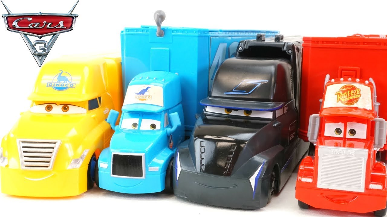 Disney Cars 3 Piston Cup Race Haulers Jackson Storm Launcher Trailer