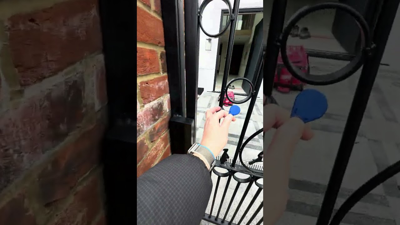 Unlock your pedestrian gate with a Hikvision key fob.  