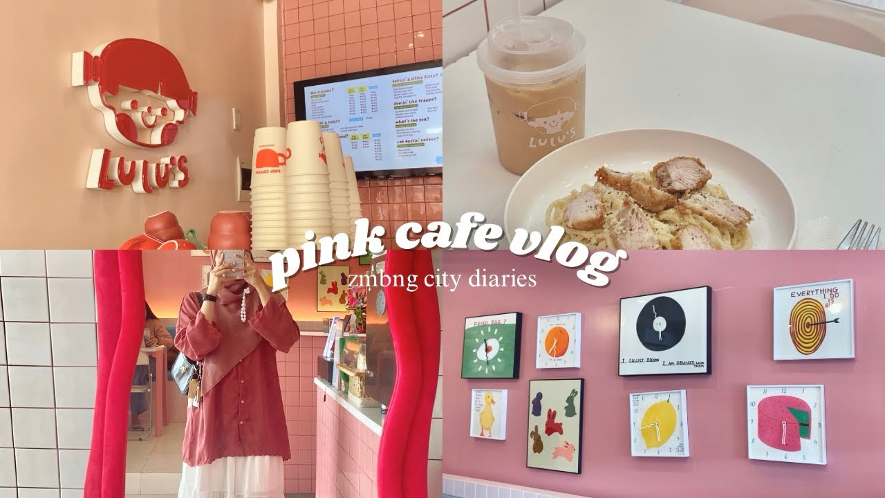 pink cafe vlog in zc ☕️🎀, running errands, chill drive, zmbng city diaries