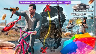 *NEW* Every 250 Metres Causes Random CHAOS Effect, Can I Cross GTA 5?