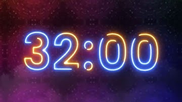 32 Minute Timer | 1920 Seconds Countdown | Clean And Simple Timer