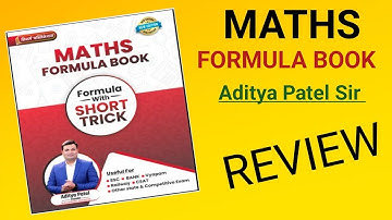 Maths Formula Book Aditya Patel Sir Review || Maths By Aditya Patel Sir Book Review #motivation