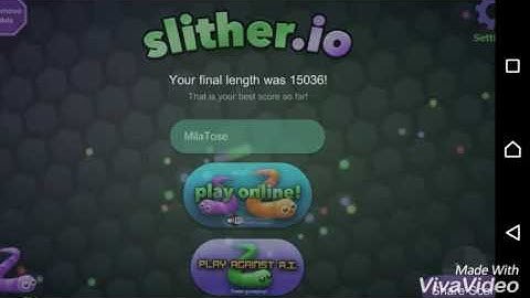 Playing Slither.io #3 2 new skins and new mood playing against A.I.(bots)
