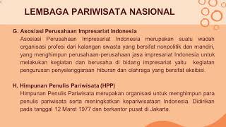 Sosiologi Pariwisata – Kelompok 4 – Lembaga-Lembaga Pariwisata