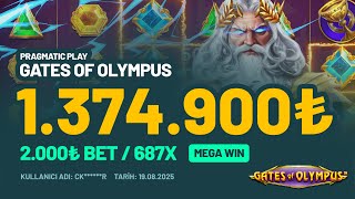 Gates Of Olympus🏛️ | Biabet'te 1.374.900 TL Yüksek Kazanç!🔥