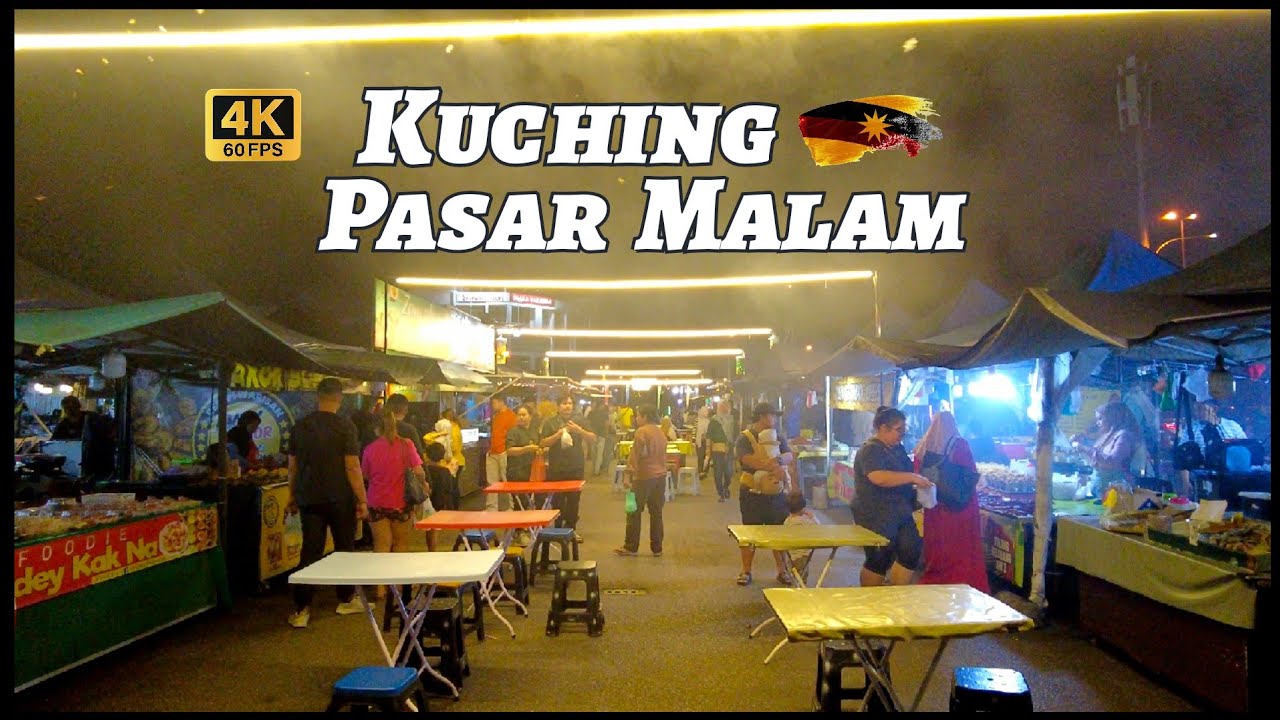 Night Walk at Pasar Malam in Kuching #travel #sarawak #malaysia