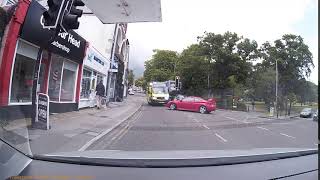 Near miss with ambulance