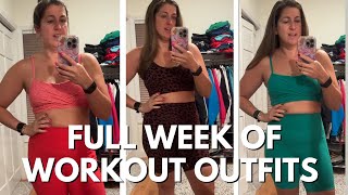 🔥 FULL WEEK OF GYM OUTFITS | Flattering, Functional & On Repeat