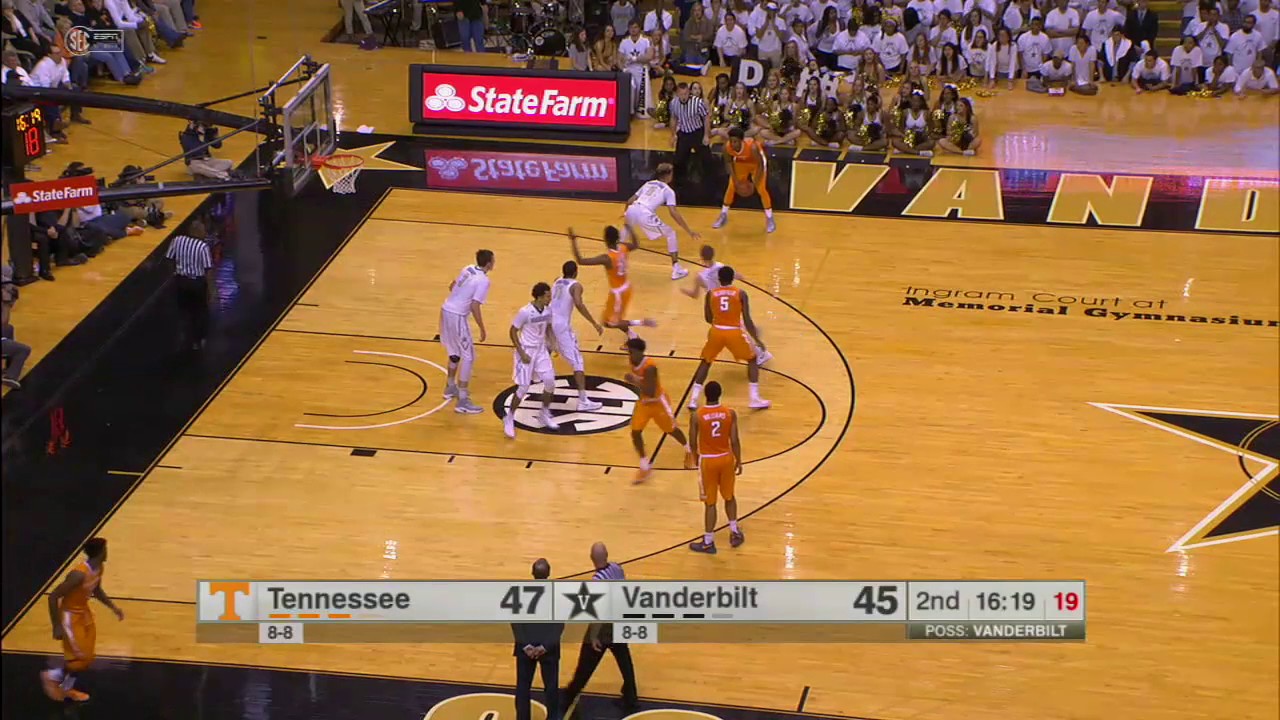 Tennessee vs Vanderbilt Basketball Highlights 1-14-17 - YouTube