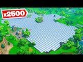 *2500* BOUNCE PADS vs LOOT LAKE in Fortnite Battle Royale!