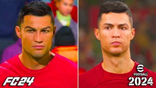 EA Sports FC 24 vs eFootball 2024 • CRISTIANO RONALDO