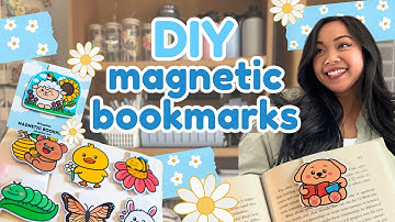 How I Make Magnetic Bookmarks 📚 I Easy DIY Bookmark Tutorial I Using Cricut