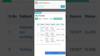 Open a Support Ticket in Hosteasy | Quick Tutorial #Shorts