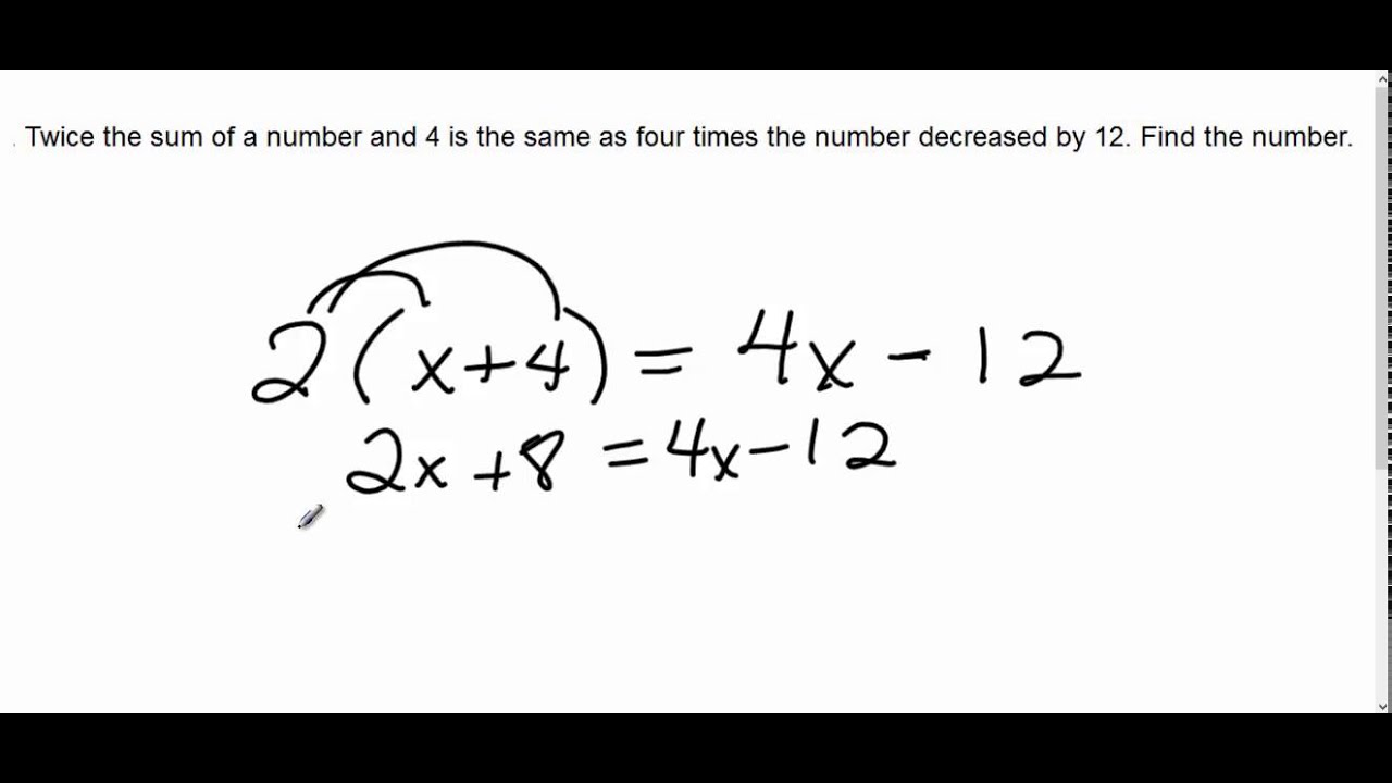 Solving Equations Finding Unknown Numbers YouTube Solving Equations Finding Unknown Numbers YouTube