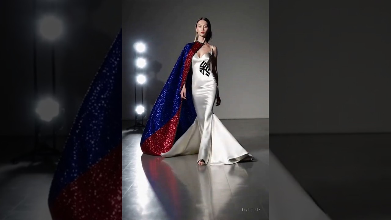 Glamorous Dresses Inspired by the South Korean Flag – AI Fashion Design