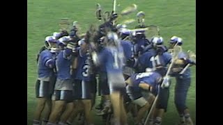 1987 NCAA Men's Lacrosse Semi-Final Johns Hopkins vs. Maryland