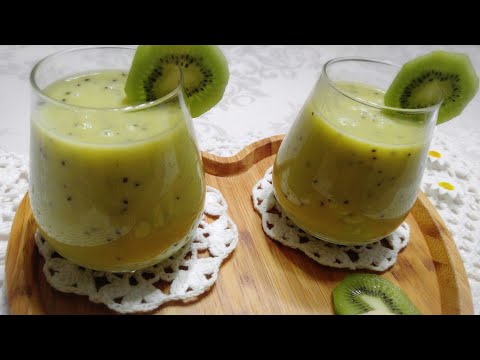 عصير الكيوي الرااائع والمفيد جدا للصحة 
