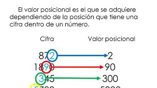 valor posicional y absoluto. tercer grado