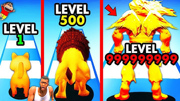 Upgrading $1 cat into $985,273,854 GOLD CAT in CAT EVOLUTION | CHOP