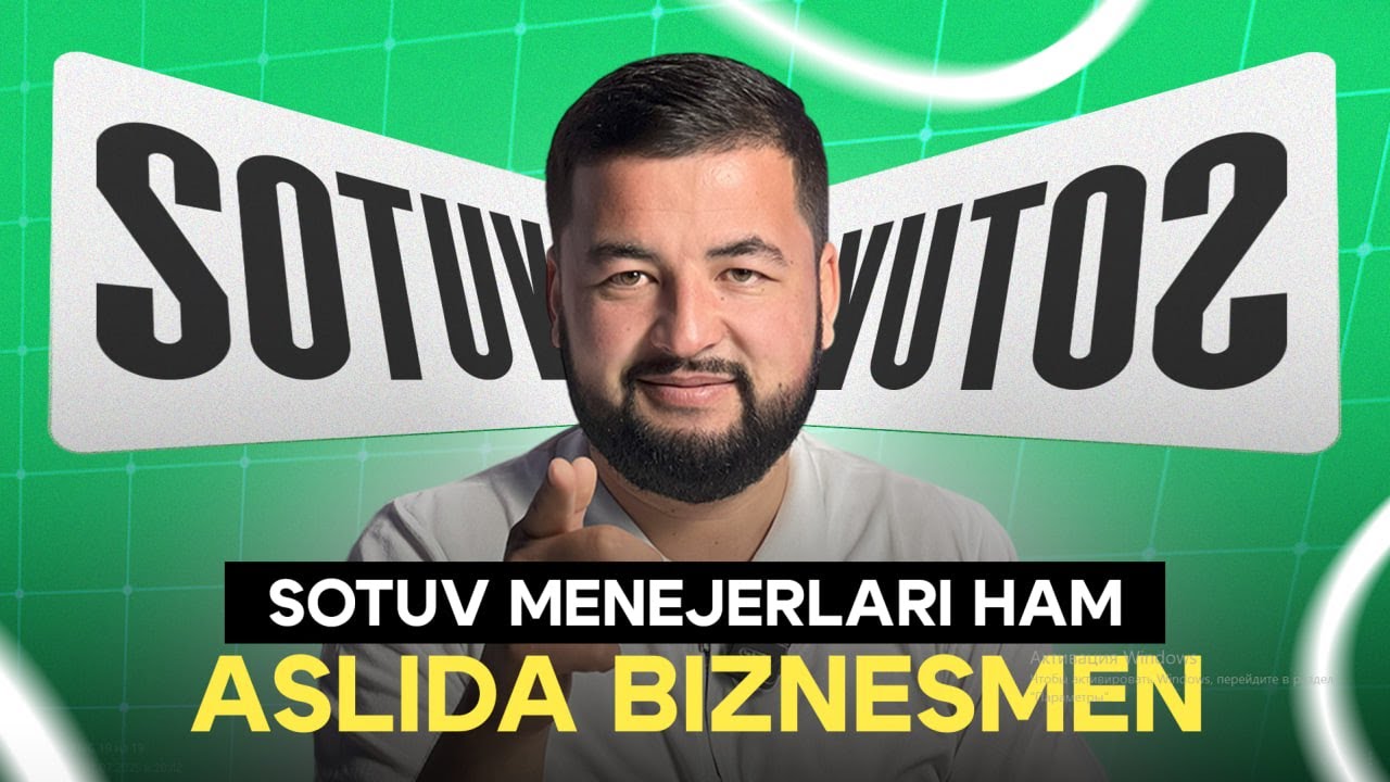 Sotuv menejeri ham biznesmen hisoblanadimi?