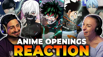 We reacted to 20 ANIME OPENINGS and ranked ALL OF THEM! (PART 2)