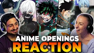 We reacted to 20 ANIME OPENINGS and ranked ALL OF THEM! (PART 2)