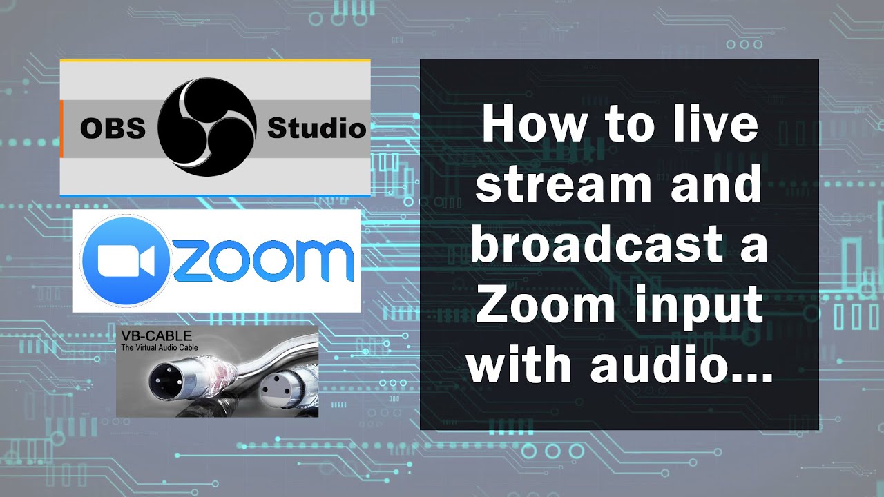 OBS and Zoom with audio streaming