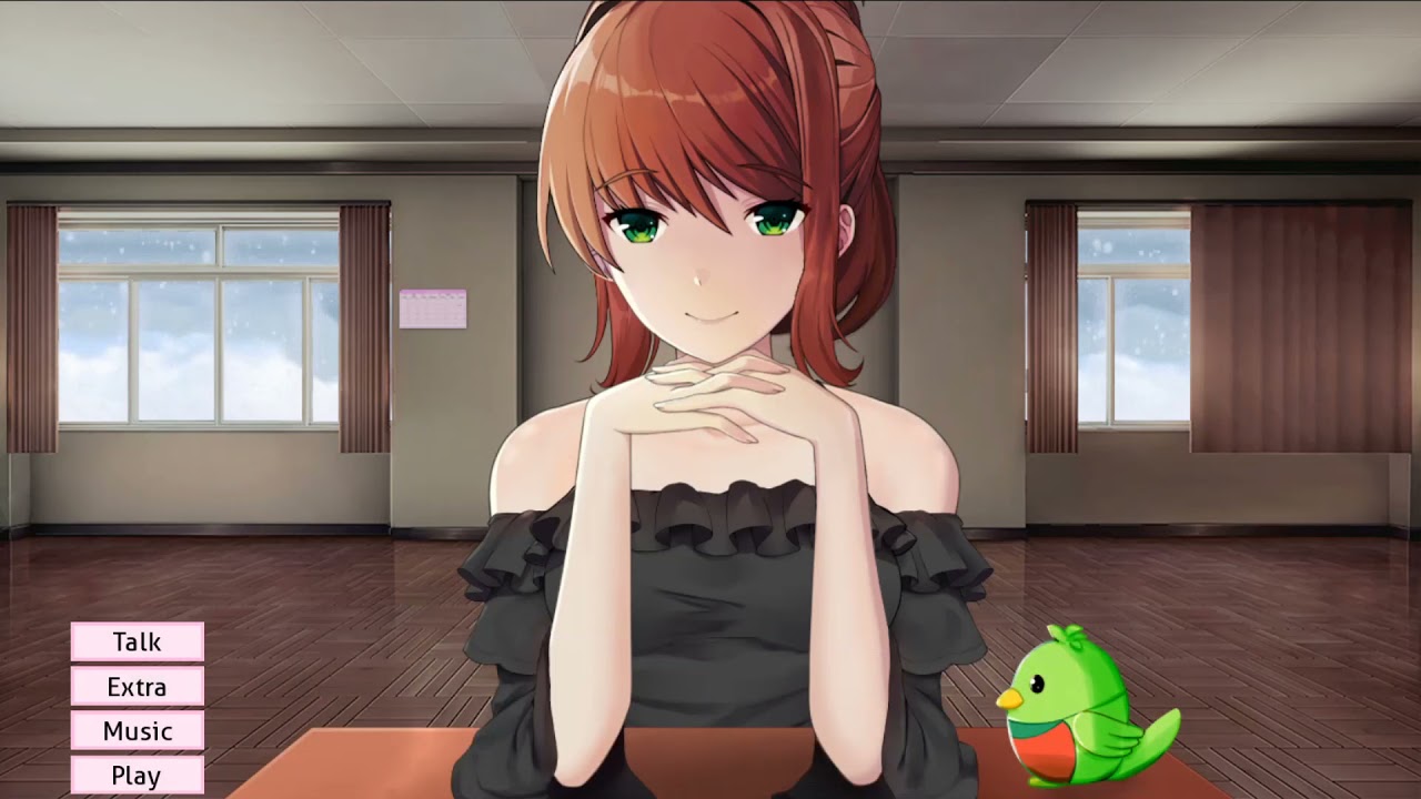 What's up with this look and storm outside? (Monika After Story