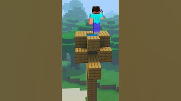 How to make a working zipline in Minecraft #shorts