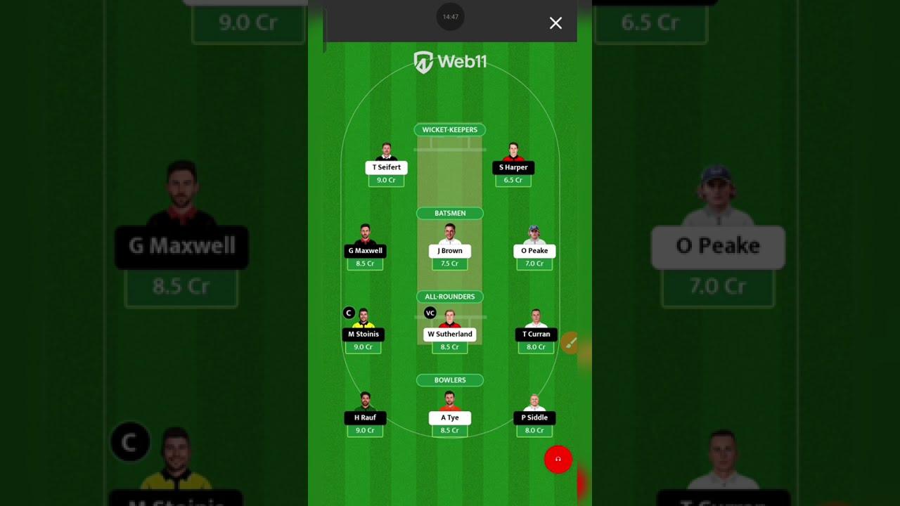 STA VS REN / STA VS REN Dream11 Prediction / STA VS REN Dream11 Today Match 
