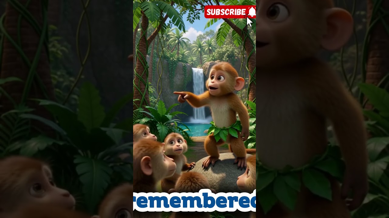 Karla the Brave Monkey and the Hidden Waterfall | Jungle Adventure Story for Kids 🐒