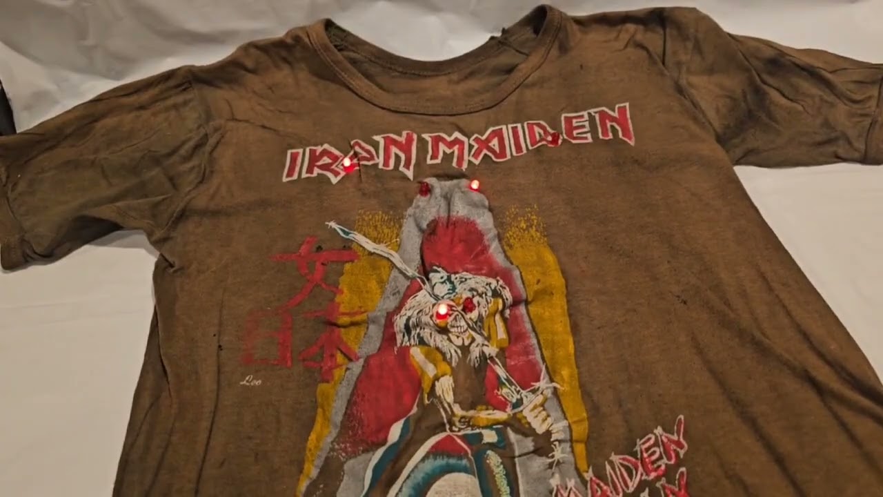 SHIRT IRON MAIDEN VINTAGE WITH LIGHTS