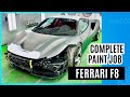 Ferrari f8 complete paint job after crash and repairs