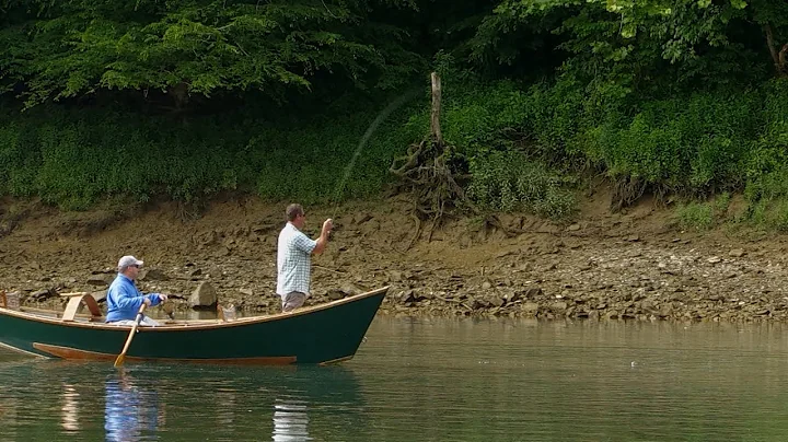 Flyfishing for Trout on the Cumberland River from a Drift Boat