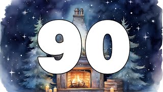 Christmas Fireplace Countdown Timer 90 seconds