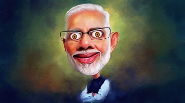 How to create Cartoon | Caricature effect in Photoshop 2020 | Basic for Beginners | Narendra Modi